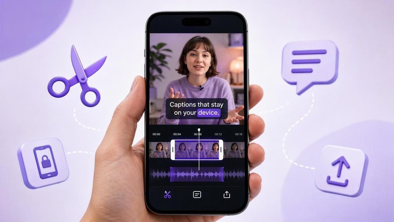 How to Trim a Take on iPhone With an On-Device Subtitle App