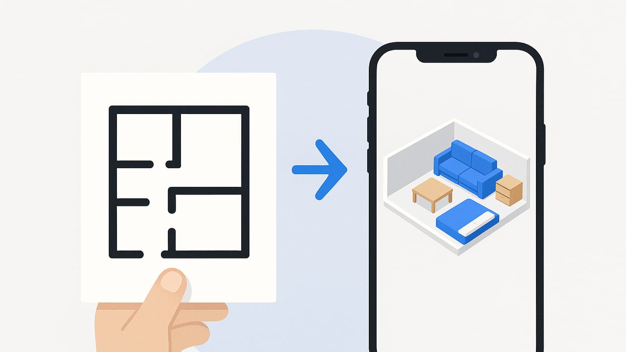 Convert a Floor Plan Photo to 3D on iPhone: Step-by-Step
