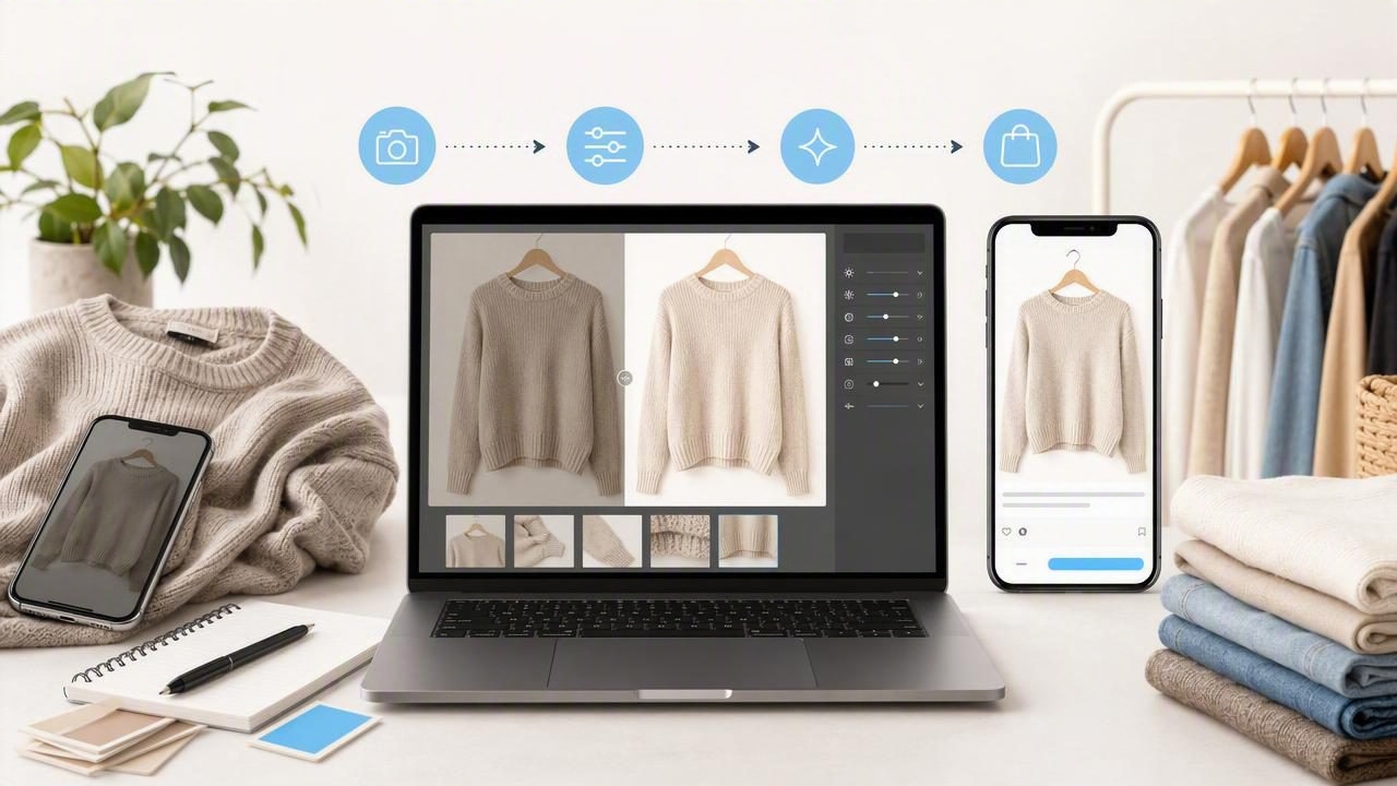 Poshmark Photo Editor Workflow for Better Clothing Listings
