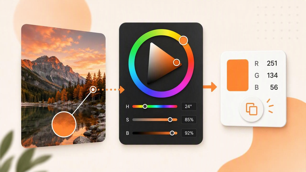 How to Copy RGB Values With an HSB Color Picker
