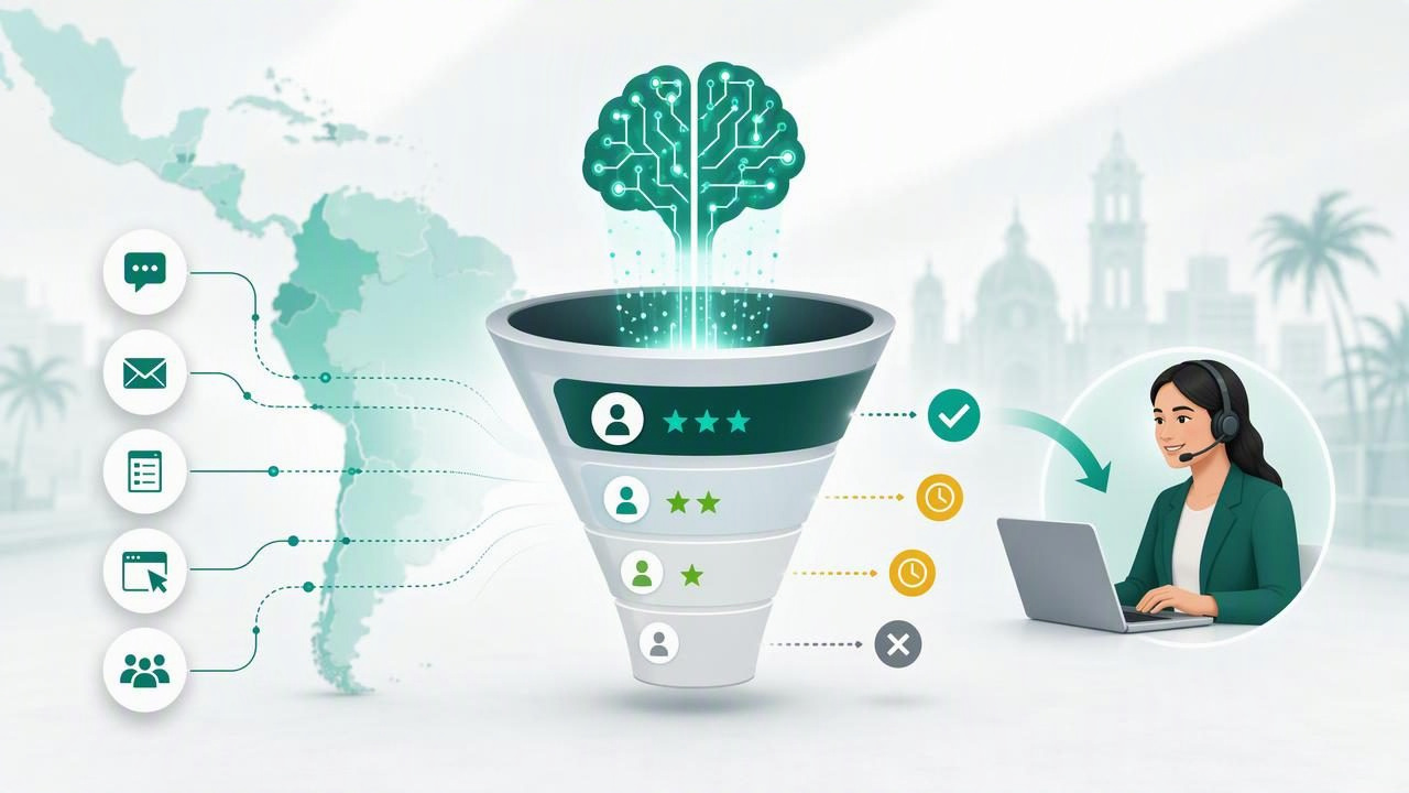 Guía de calificación de leads con IA para agencias de Latinoamérica