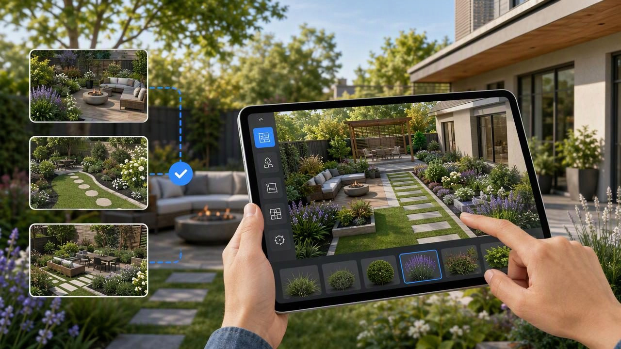 Best Exterior Redesign App for Backyard Garden Planning