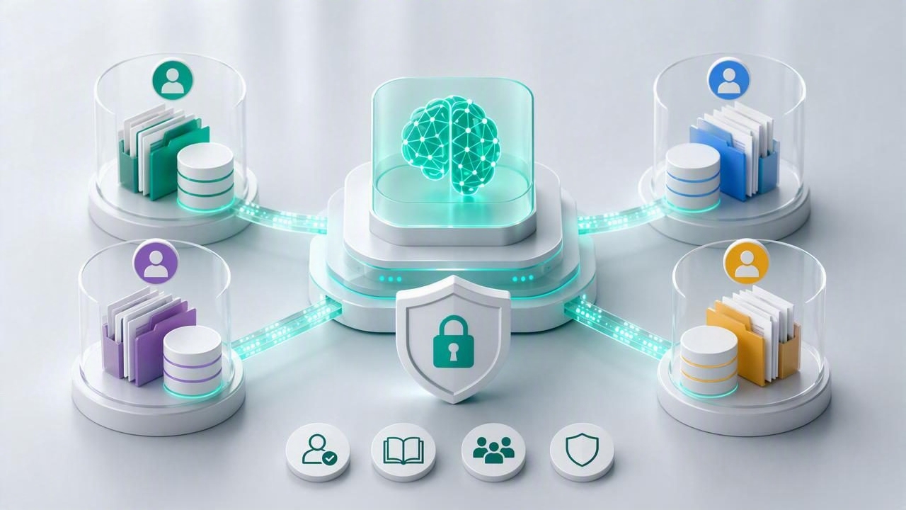 Plataforma de IA para agencias: separación de datos de clientes