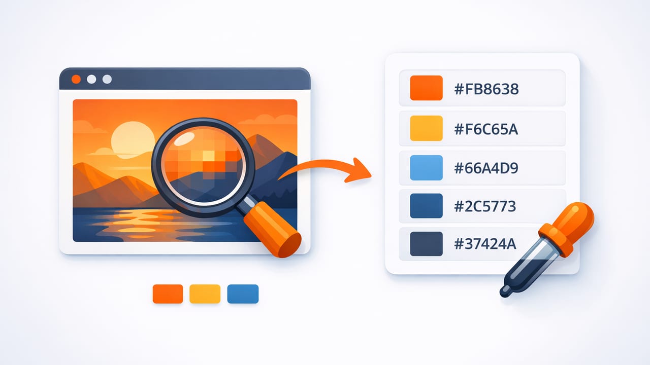 How to Extract HEX Colors From Images Without Guesswork