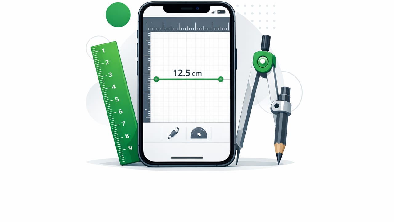 iPhone App With Ruler and Compass: Accurate Measuring + Navigation