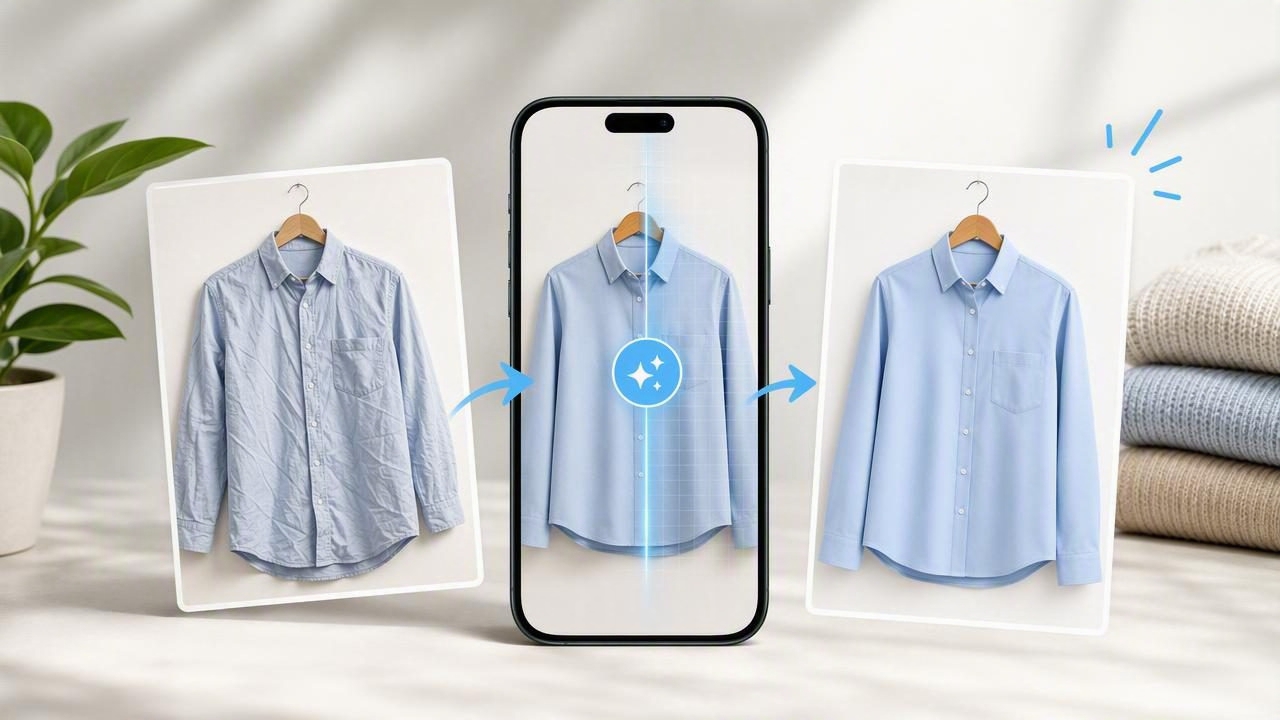 How an Unwrinkle Clothes App Improves Apparel Listing Photos