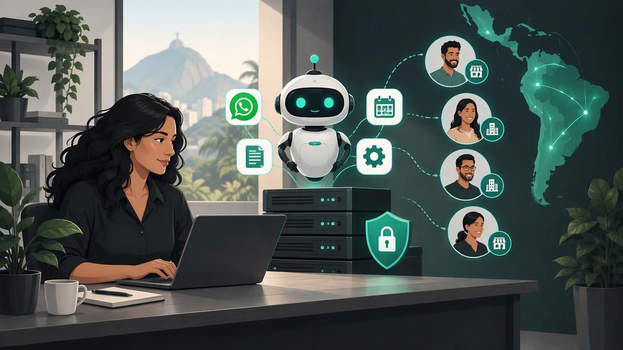 Software autohospedado de agentes de IA para agencias de Latinoamérica