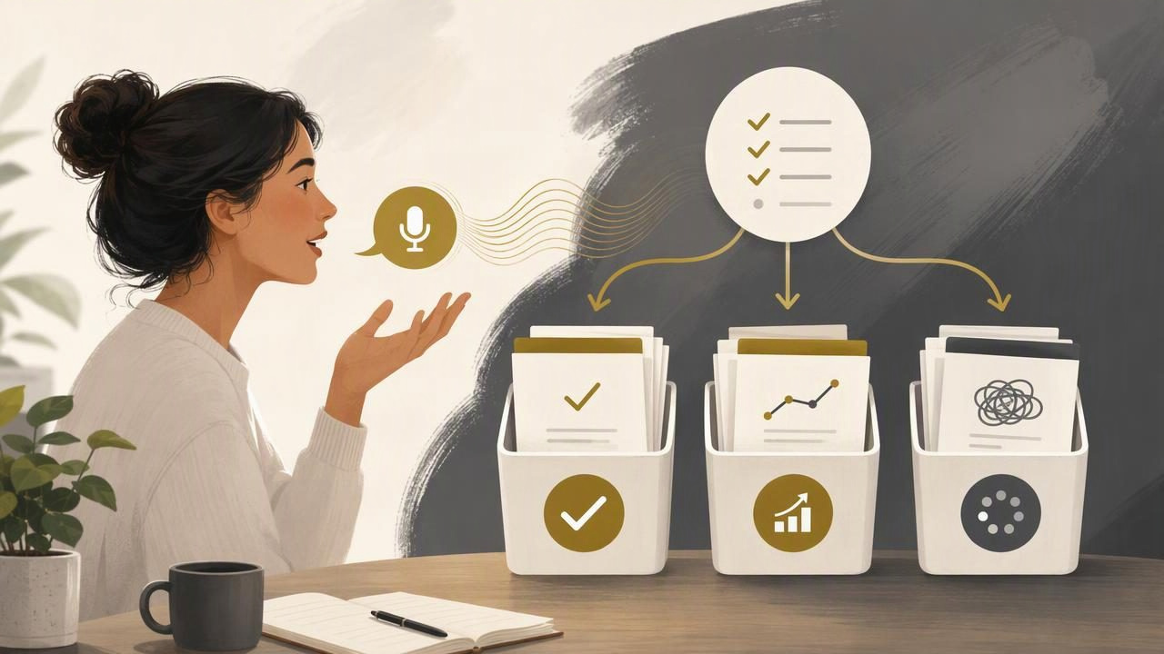 Weekly Review by Voice: Separate Progress From Busywork