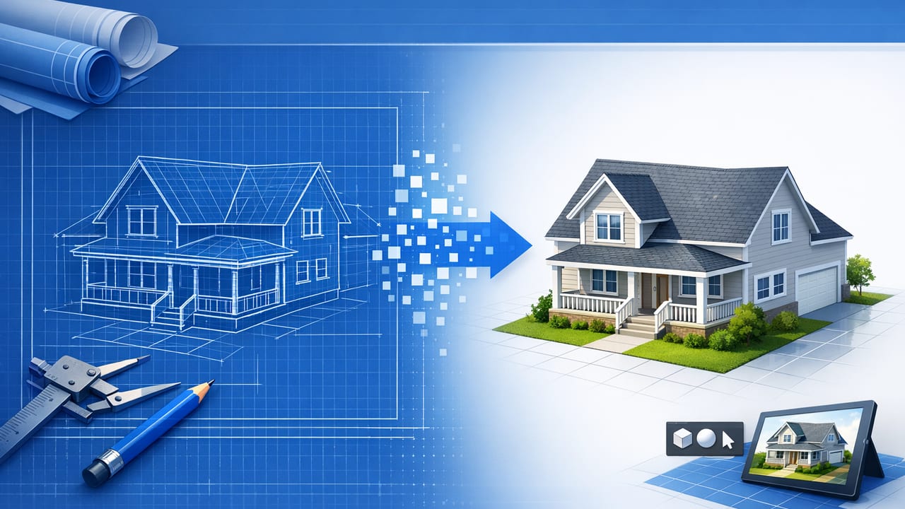 Blueprint to 3D: A Practical Workflow for Fast, Accurate Renders