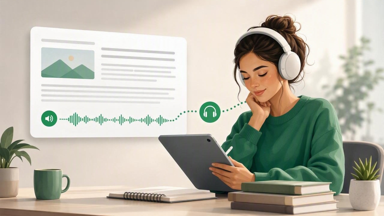 How to Listen to a Web Article With a Study Listening App